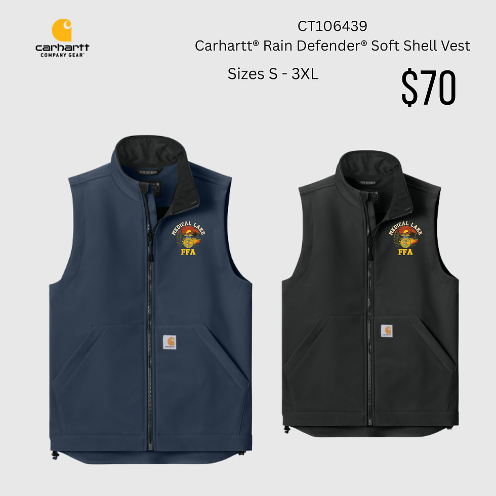 MLHS FFA Carhartt Rain Defender Soft Shell Vest