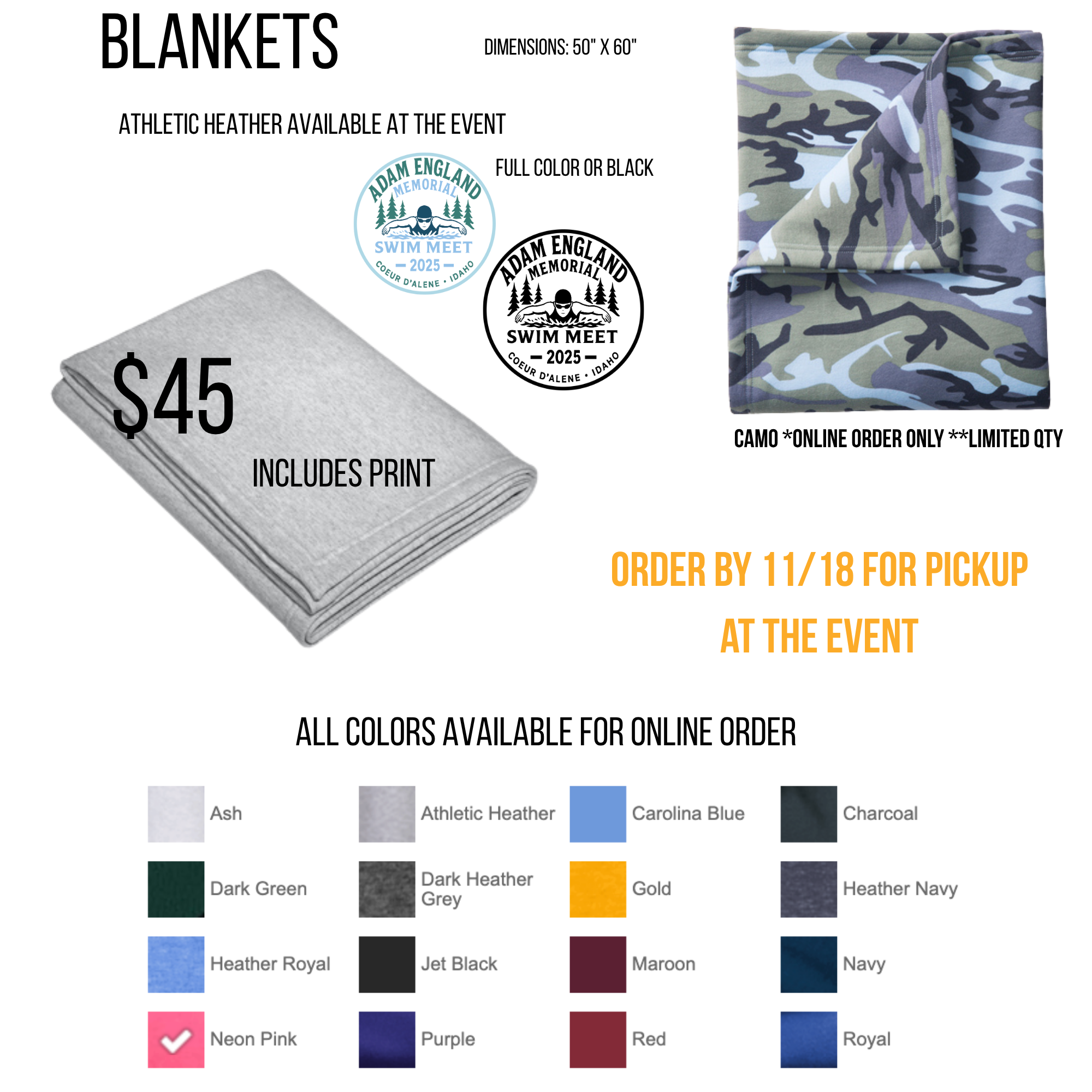 Adam England Memorial - Blanket