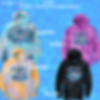 Shark Attack Tie-Die Adult Hoodie
