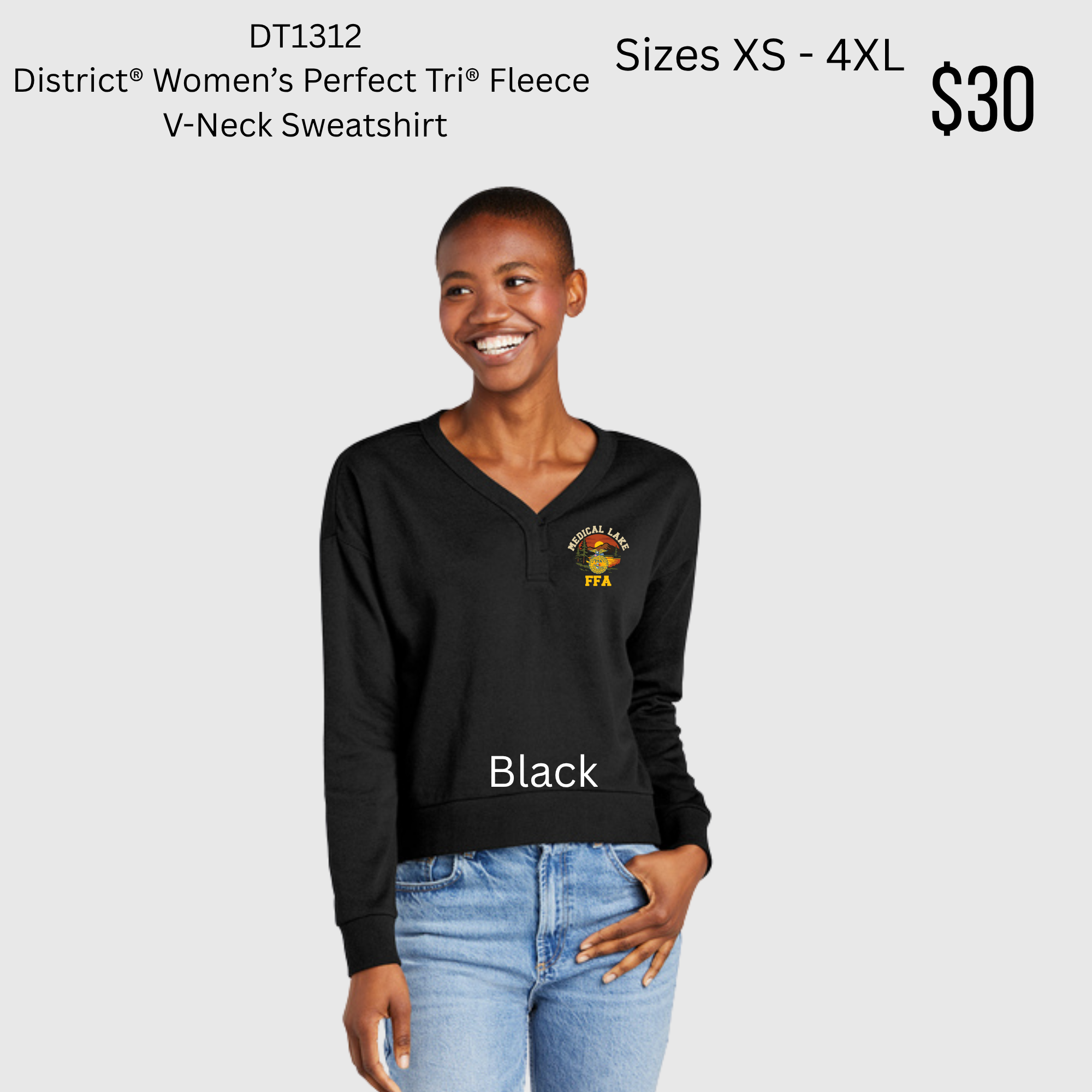 MLHS FFA District Women's V-Neck Sweatshirt