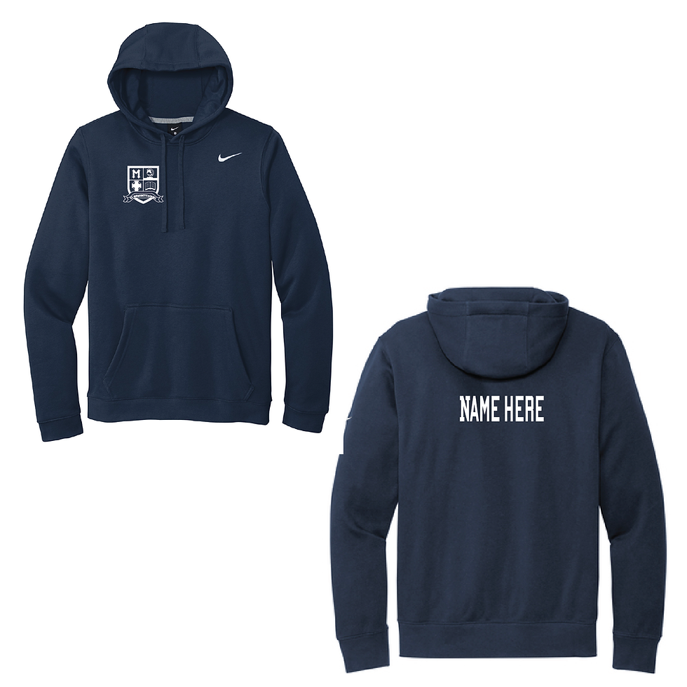Thumbnail: Personalized SB Embroidered Logo Nike Hoodie w/Back Print Name
