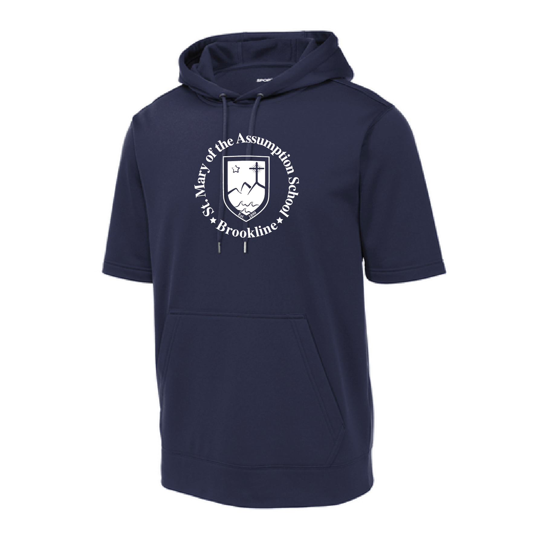 SM Sport-Wick Fleece Short Sleeve Hooded Pullover