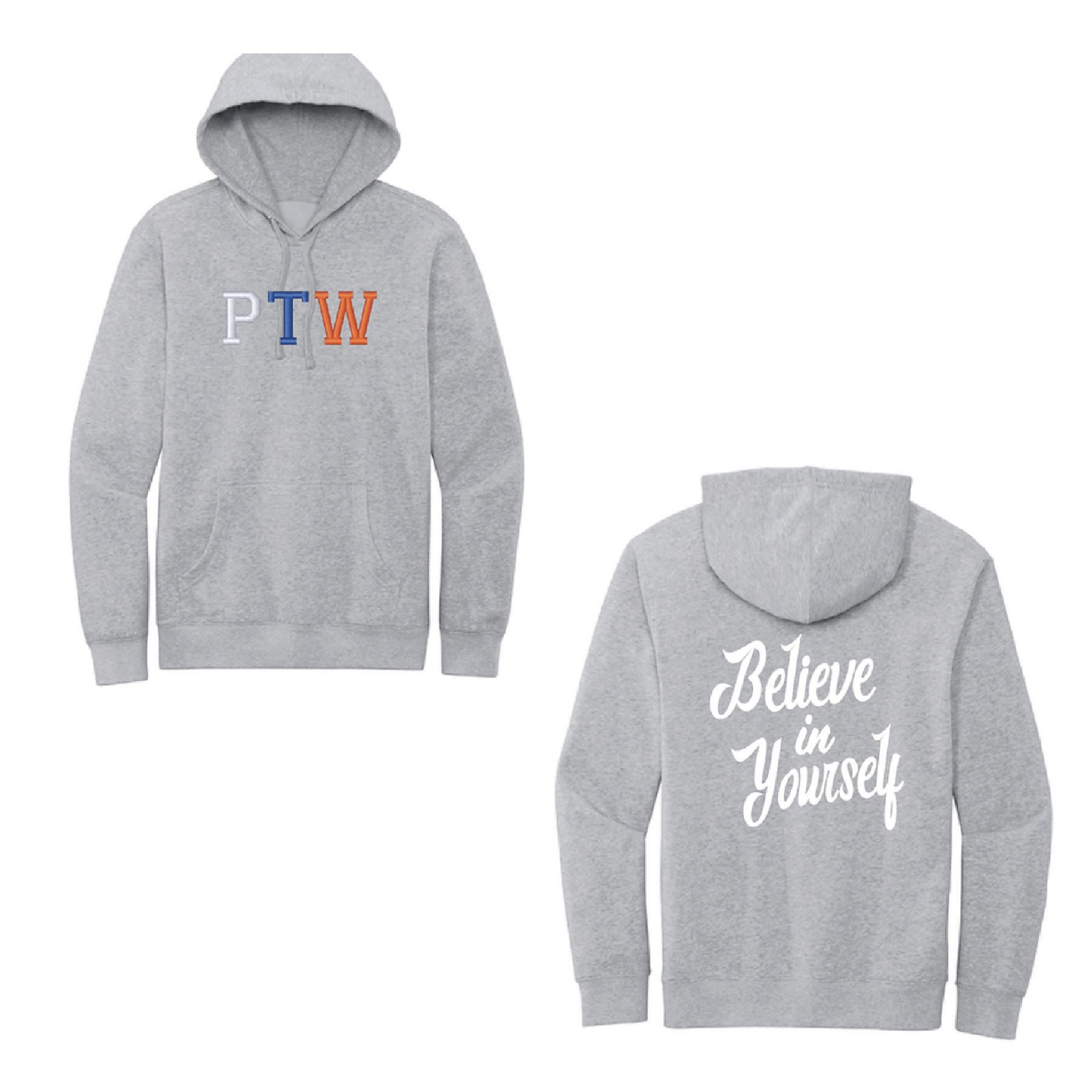 PTW 3 Color Embroidered Hooded Sweatshirt