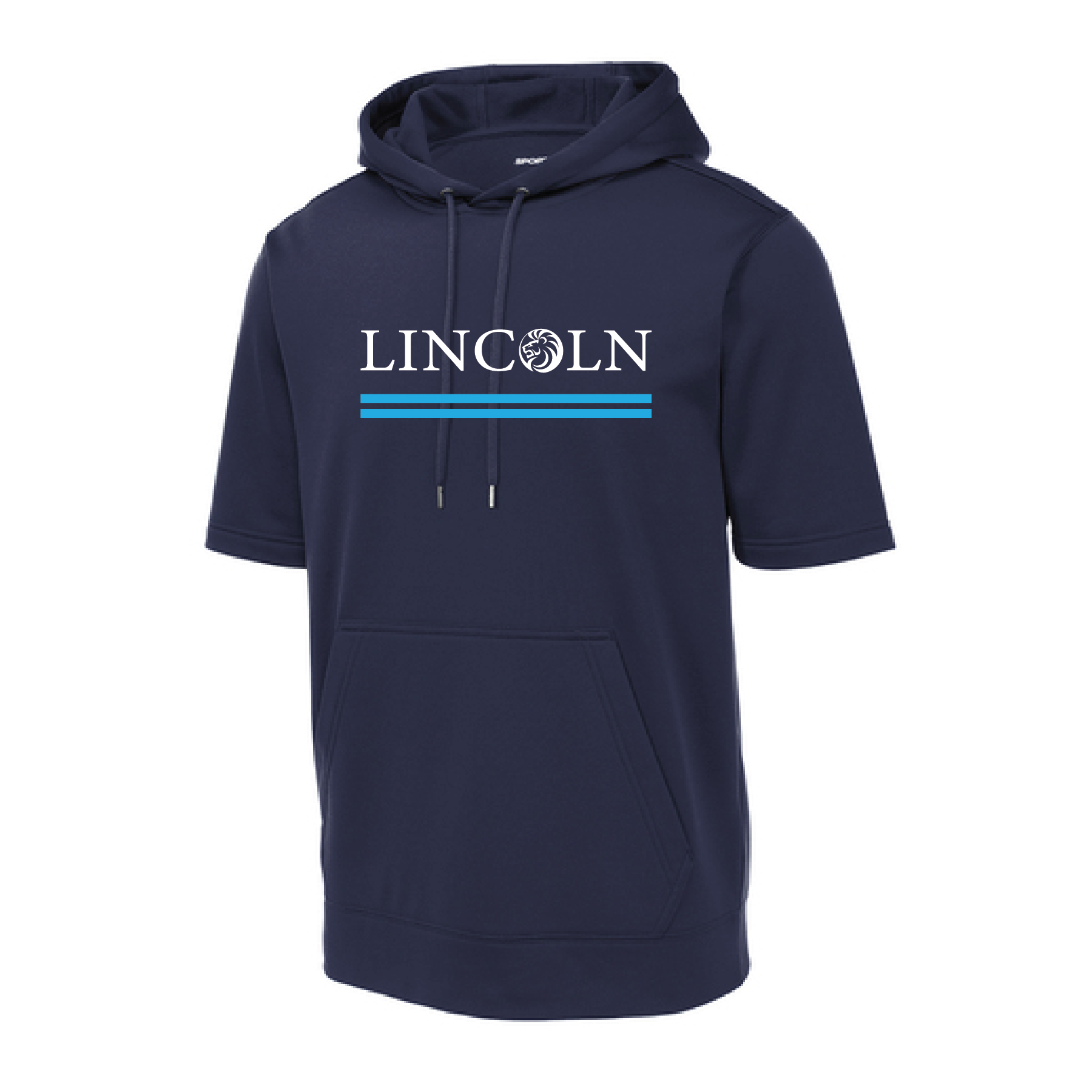 Lincoln Sport-Wick Fleece Short Sleeve Hooded Pullover