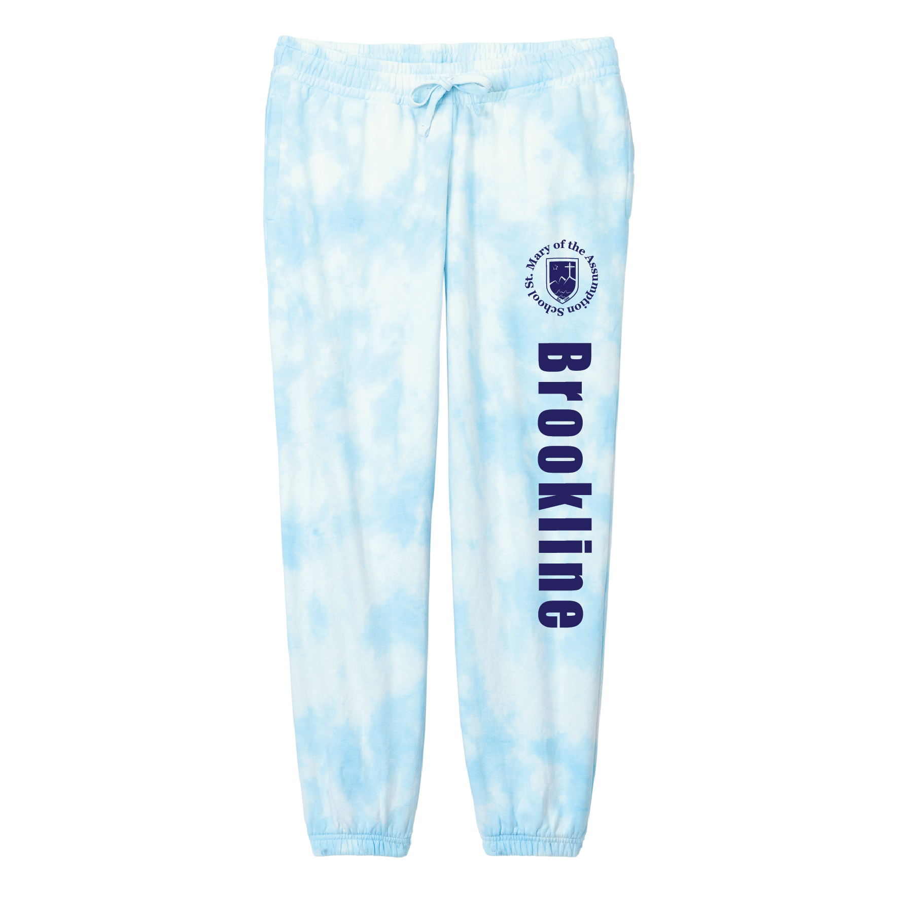 SM Women's Cut Beach Wash Cloud Tie Dye Sweatpants
