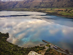 View from the look out, Lakes end