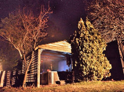 The hot tub and a starry night