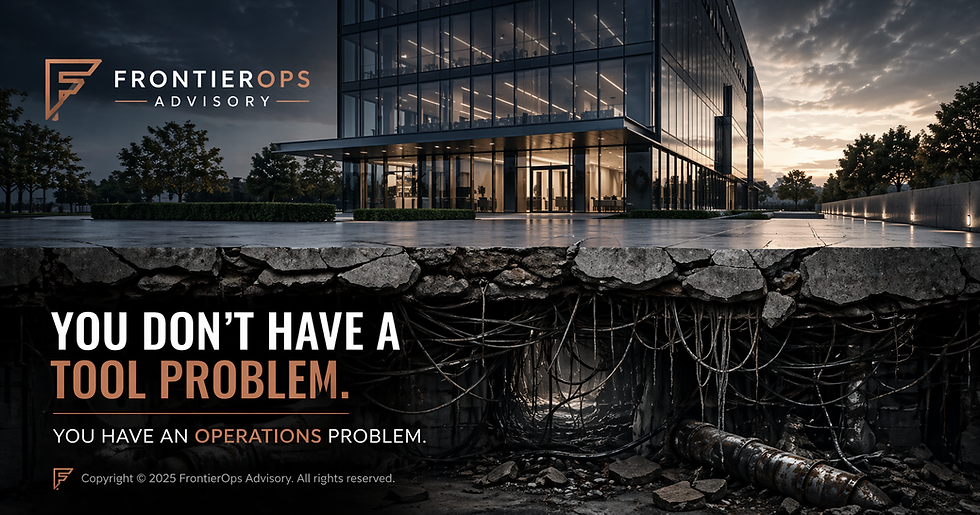 You Don't Have a Tool Problem. You Have an Operations Problem.