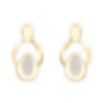 Monalisa Stone Pearl White Earrings