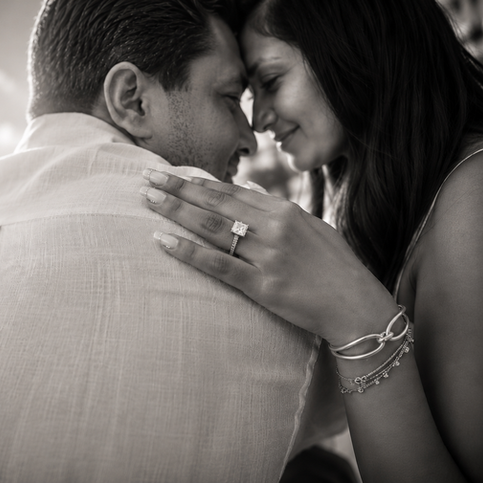 Engagement shoot on yacht on Paradise Island Bahamas