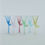 Thumbnail: set of 6 curly colored liqueur glasses