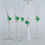 Thumbnail: Set of 5 large flutes with green detail