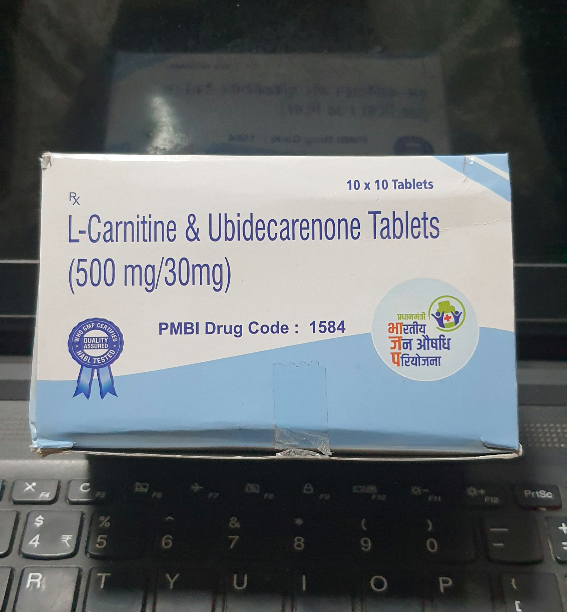 Like Ubinext LC, L-Carnitine & Ubidecarenone 500mg/30mg Tablets, 10 Tab.