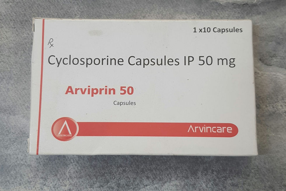 Cyclosporine 50 mg capsules,  10s