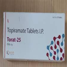 topiramate 25 mg, 10 tablets