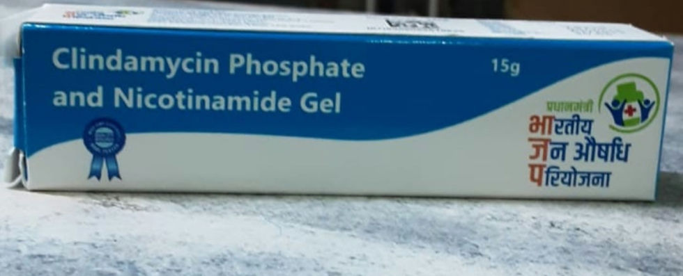 Clindamycin +Nicotiamide (1%+4%)w/w gel,15g