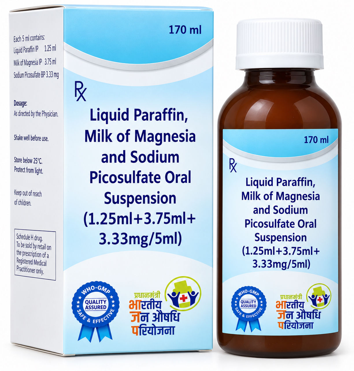 Janaushadhi Suspension of liquid paraffin, sodium pico