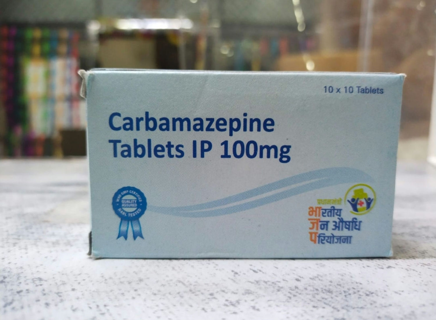 Carbamazapine 100 mg,  10tablets 