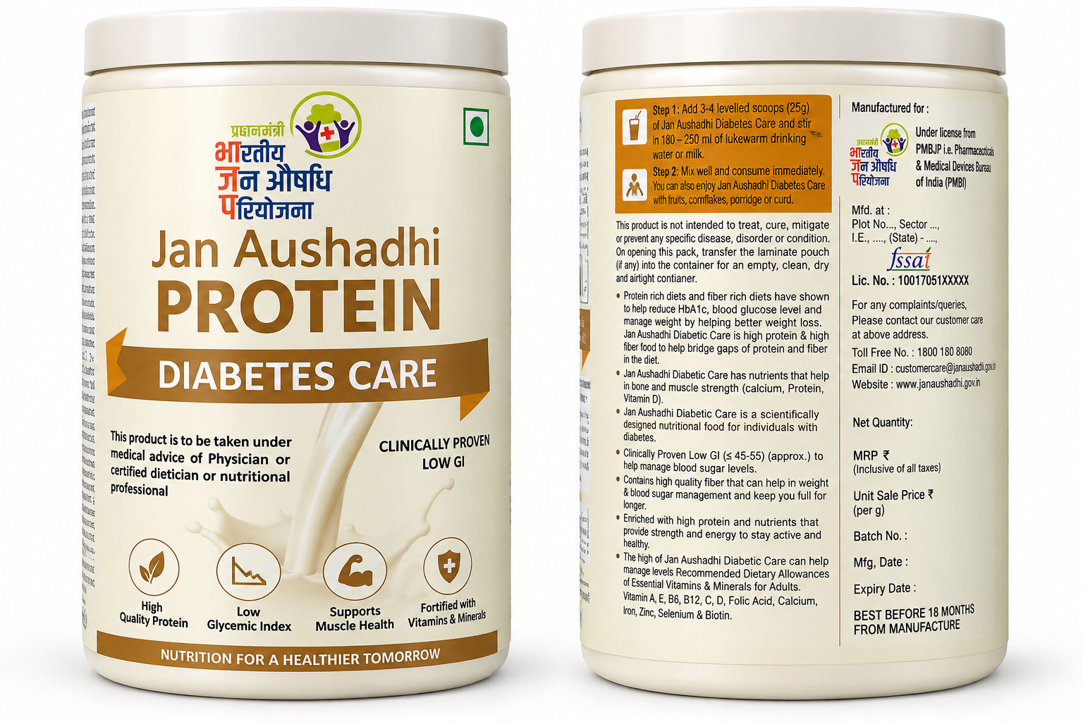 JAN AUSHADHHI DIABETES CARE PROTEIN ,400G VANILLA FLAVOUR