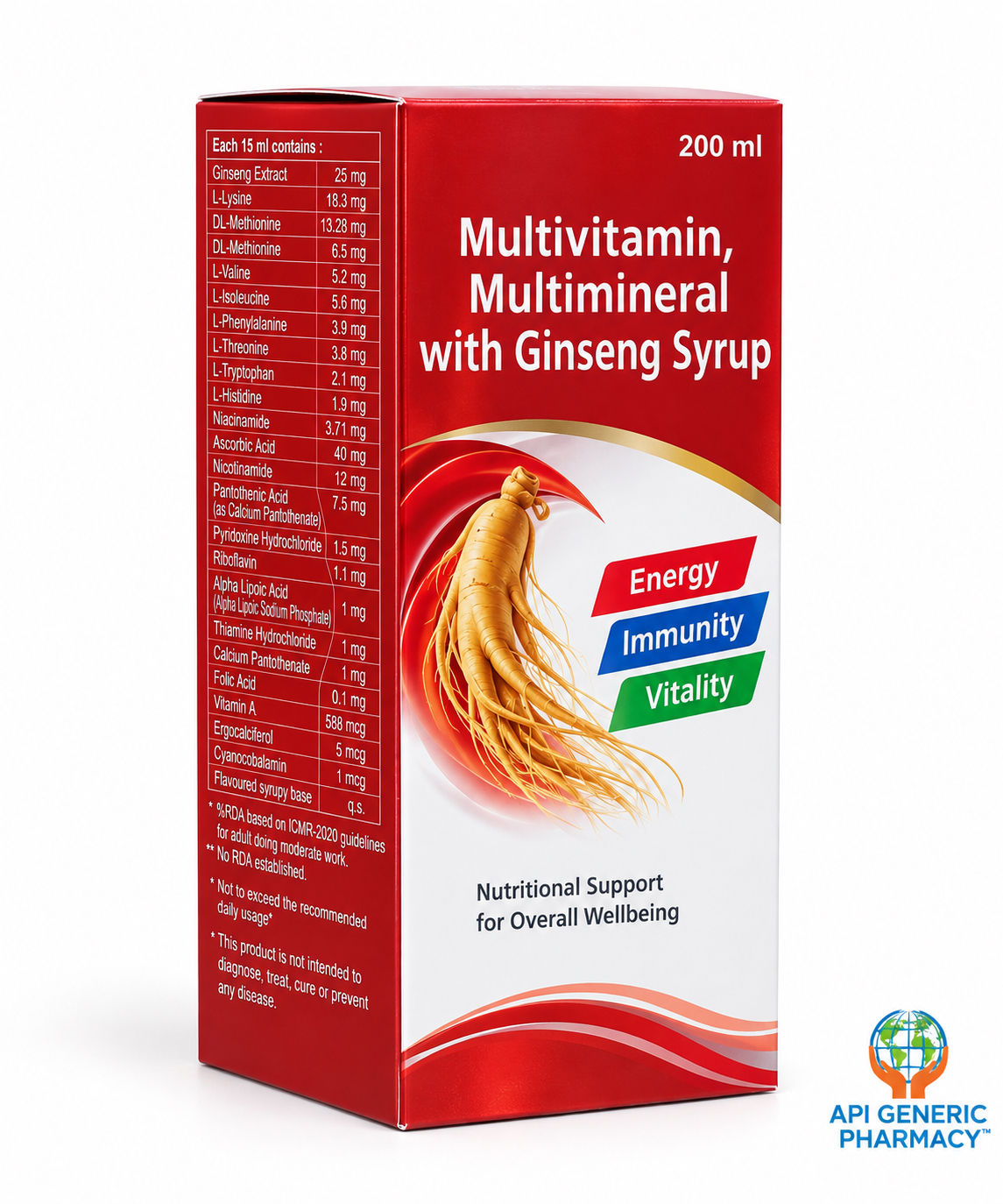 ESSENTIAL AMINO ACIDS AND VITAMINS SYRUP, 200 ml