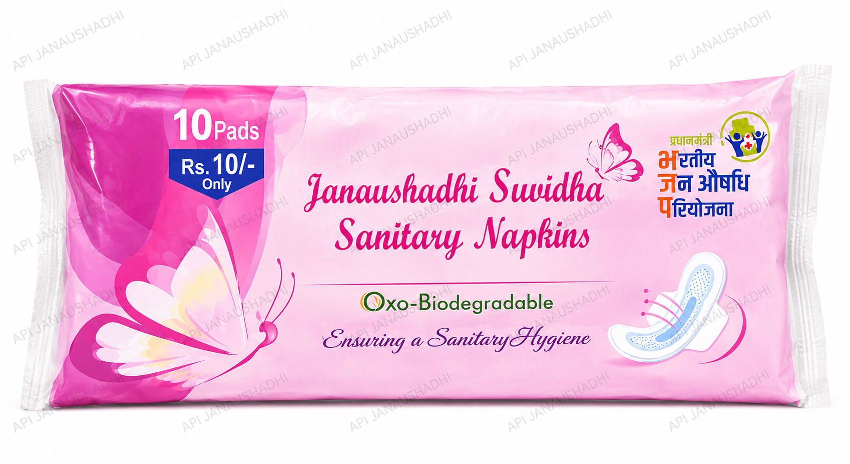 Sanitary napkins, 10 pieces
