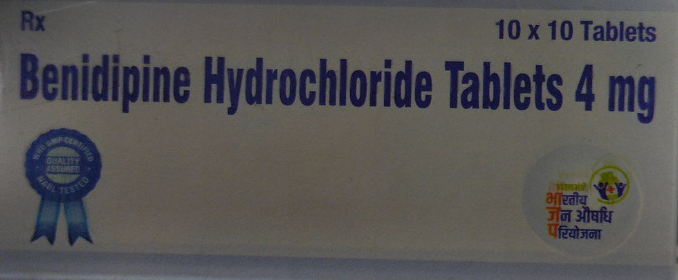 BENIDIPINE 4 MG,10 TABLETS