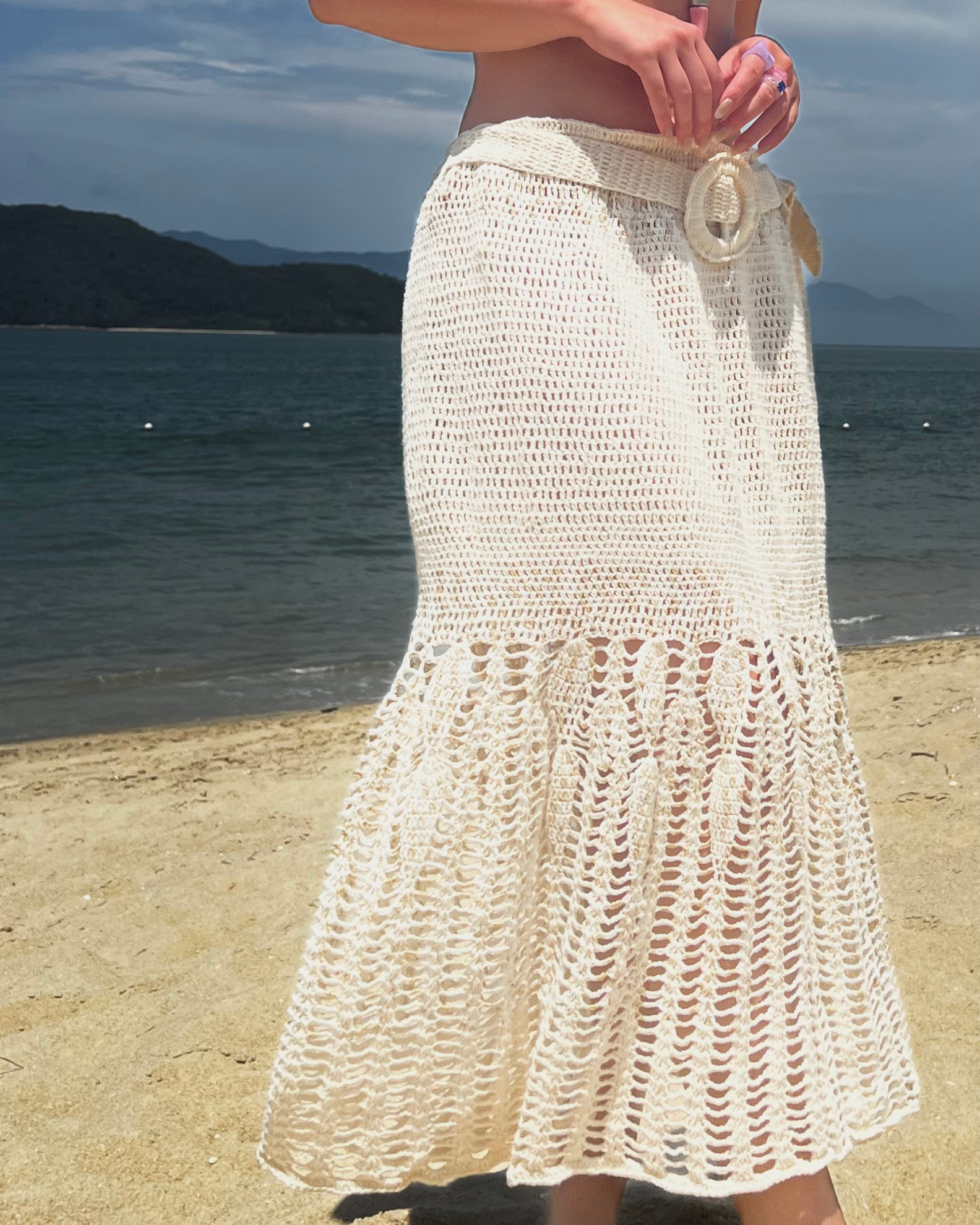 Saia Midi Crochet 