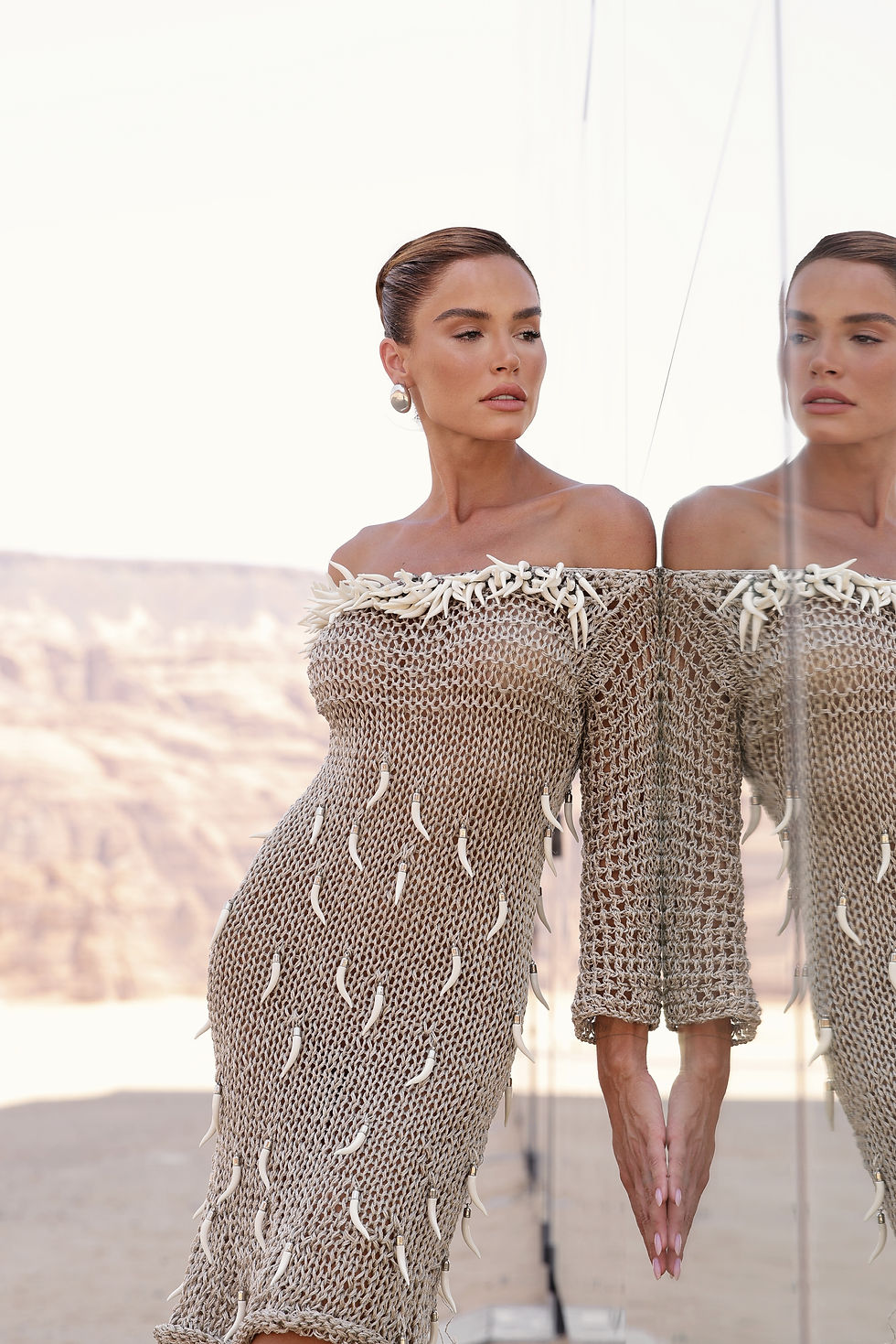 Miniatura: Vestido Crochet Ombro 