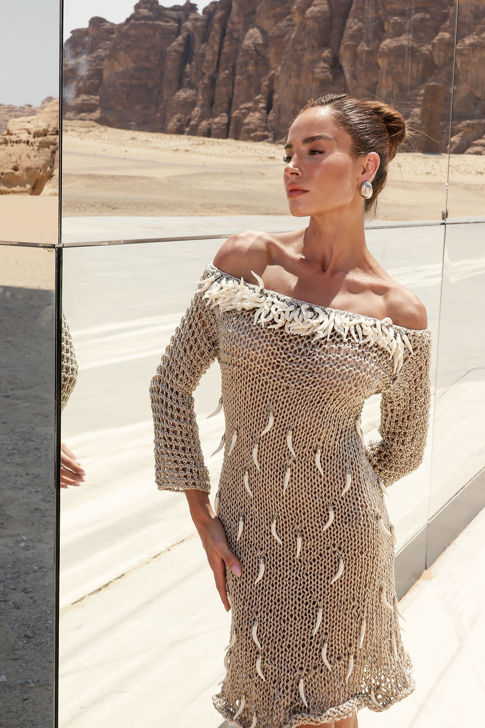Miniatura: Vestido Crochet Ombro 