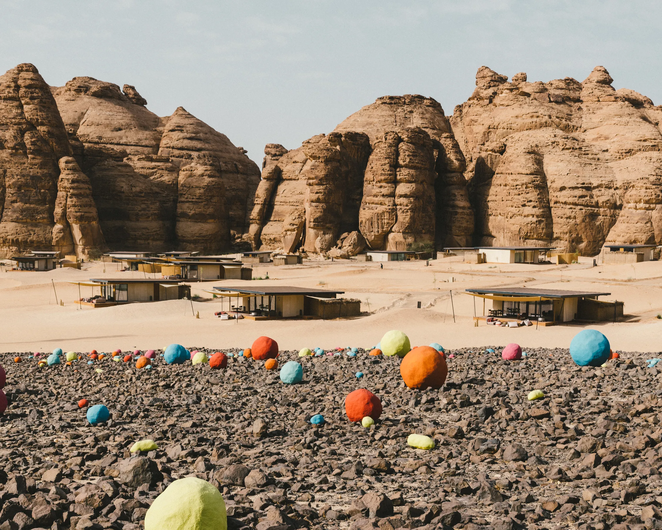 Saudi_Falling Stones Garden by artist Mohamed Ahmed Ibrahim, one of the installations at H