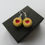 Thumbnail: Handmade Fun Strawberry Jam Jammie Dodger Biscuit Inspired Earrings - Gift Boxed
