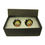 Thumbnail: Handmade Zingy Inspired Mens Silver Plated Cufflinks - Gift Boxed