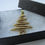 Thumbnail: Handmade Christmas Themed -  Gold Glitter Tree Brooch Tie/Lapel Pin