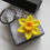 Thumbnail: Handmade Large Fimo Yellow Spring Daffodil Flower Chain Keyring
