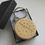 Thumbnail: Handmade Fimo Chocolate Digestive Biscuit Inspired Charm Keyring