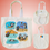 Thumbnail: "Two adventurous penguins " Artistic Tote Bag I Eco - Friendly I Reusable I