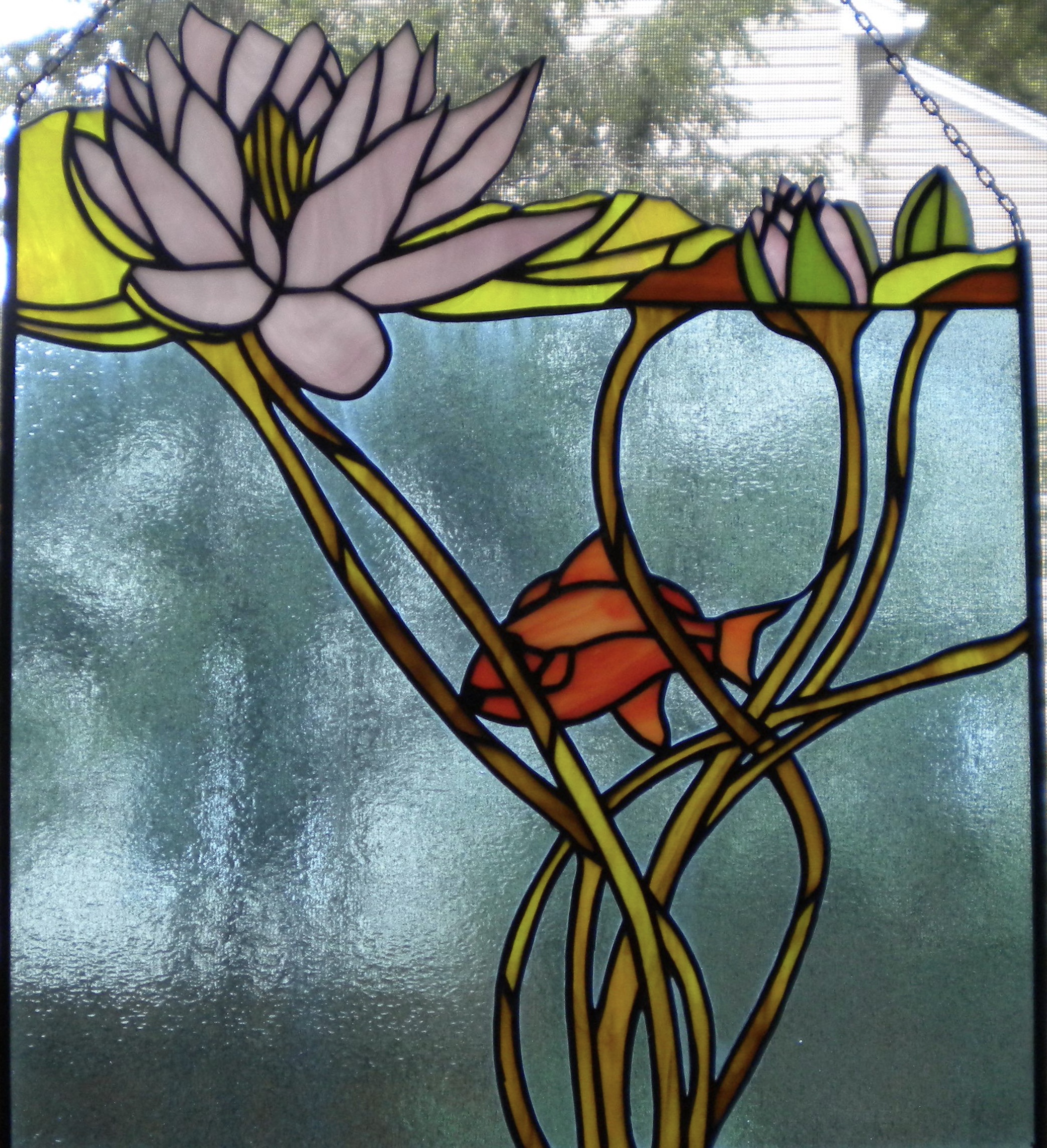 Stained glass Lilly Pond
