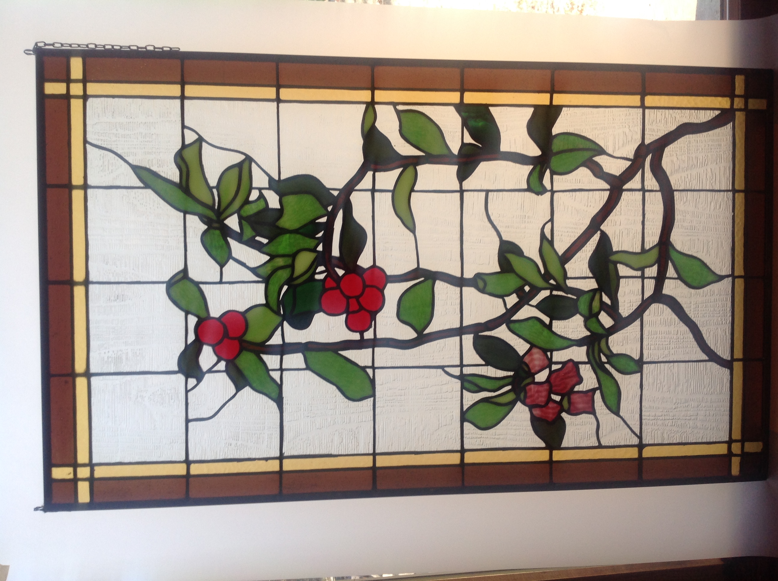 Stained glass Vine & Berries