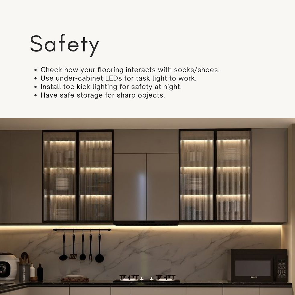An infographic about ideal kitchen layout