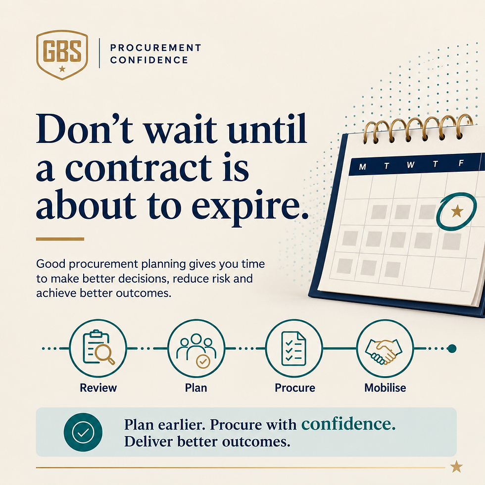 Don’t wait until a contract is about to expire.