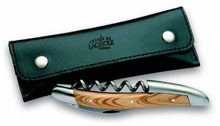 縮圖：Forge de Laguiole Sommelier Olivewood handle 法國手工頂極侍酒刀-橄欖木手把