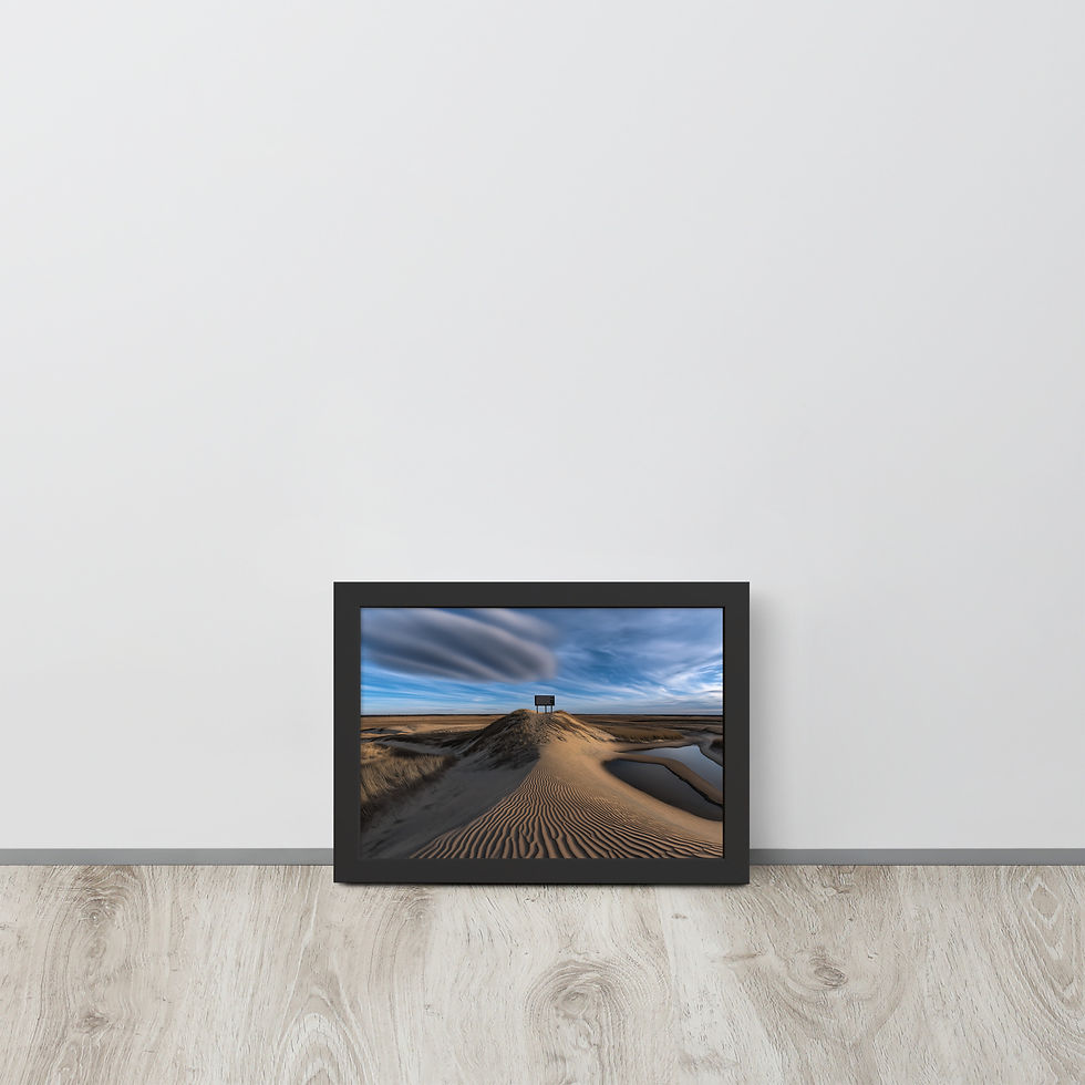 Thumbnail: Coastal Trail framed art poster by DesignByGade
