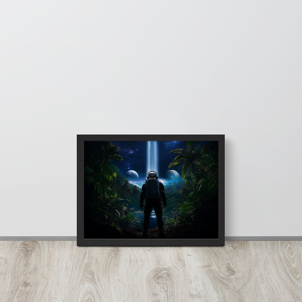 Thumbnail: Figure in Aurora Forest poster, DesignByGade