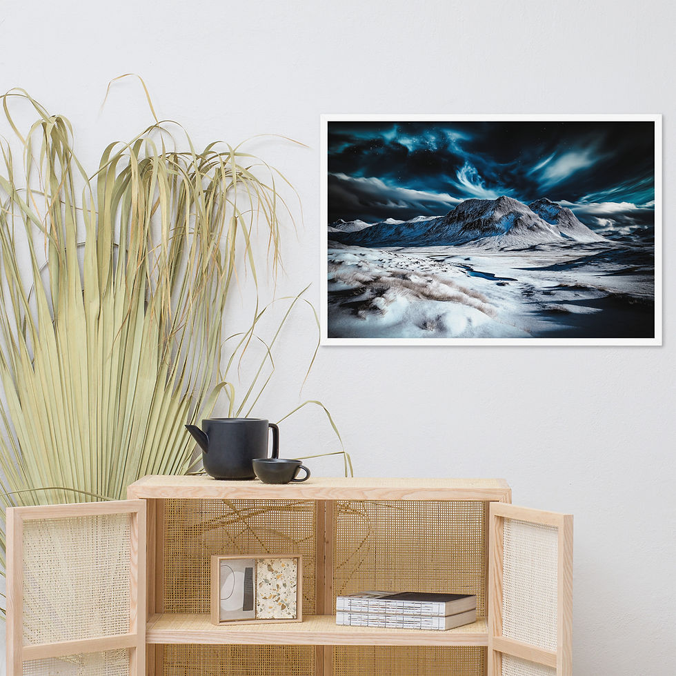 Thumbnail: Framed scenic landscape poster by DesignByGade
