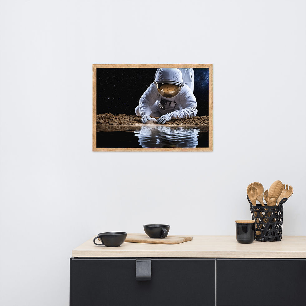 Thumbnail: Astronaut framed art by DesignByGade.