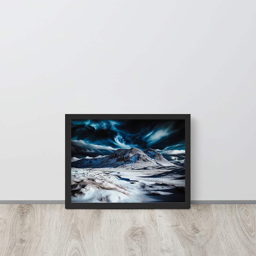 Thumbnail: Framed AI art scenic landscape by DesignByGade