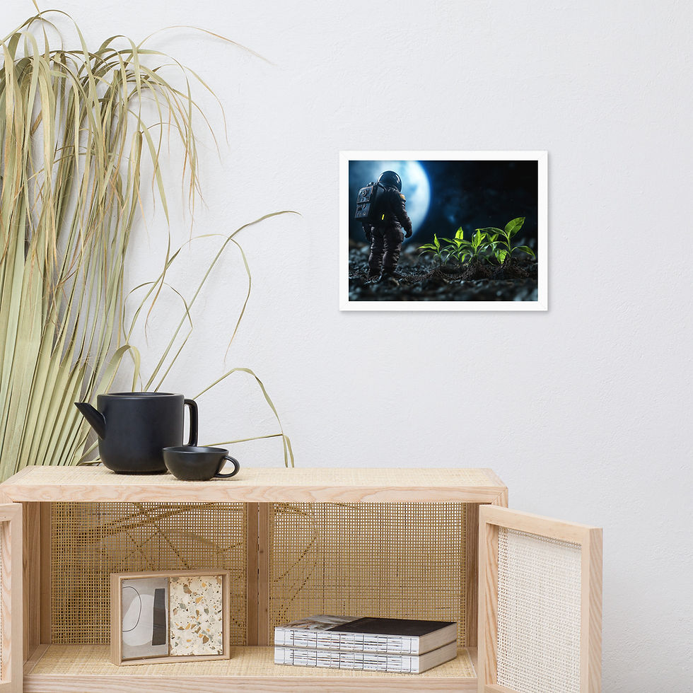 Thumbnail: Lakeside Astronaut space explorer art poster by DesignByGade