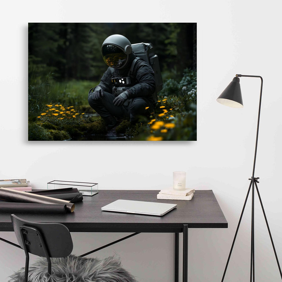 Thumbnail: Framed Planet Gazer artwork from DesignByGade