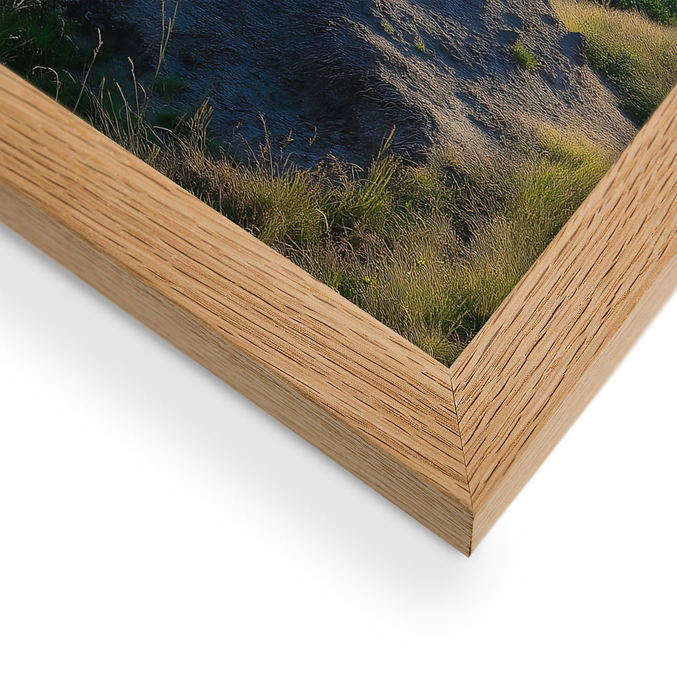 Thumbnail: Framed Coastal Storm – Dramatic Seascape AI Art Poster by DesignByGade