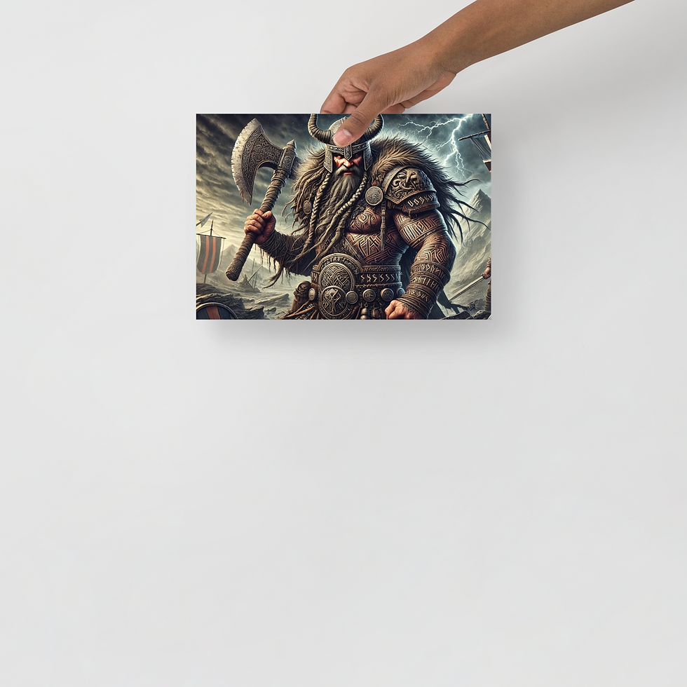 Thumbnail: Viking warrior holding an axe